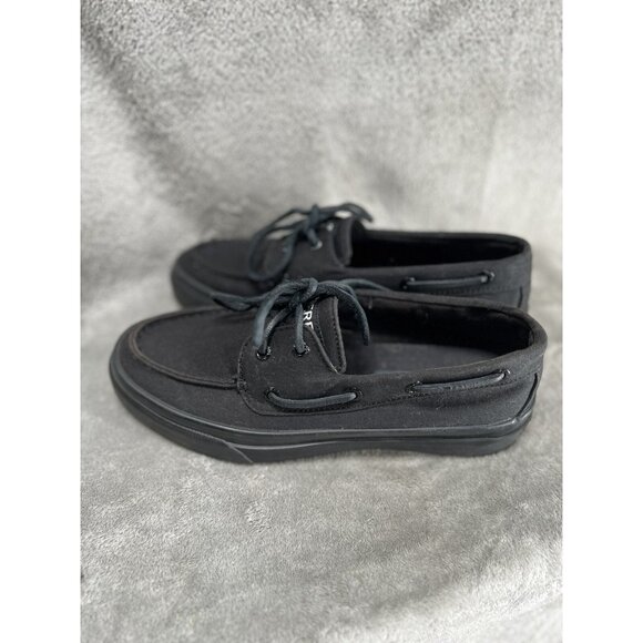 Sperry Top-Sider Bahama Heavy Canvas Boat Shoes Men's Black - US 8 M Loafers - Picture 1 of 10